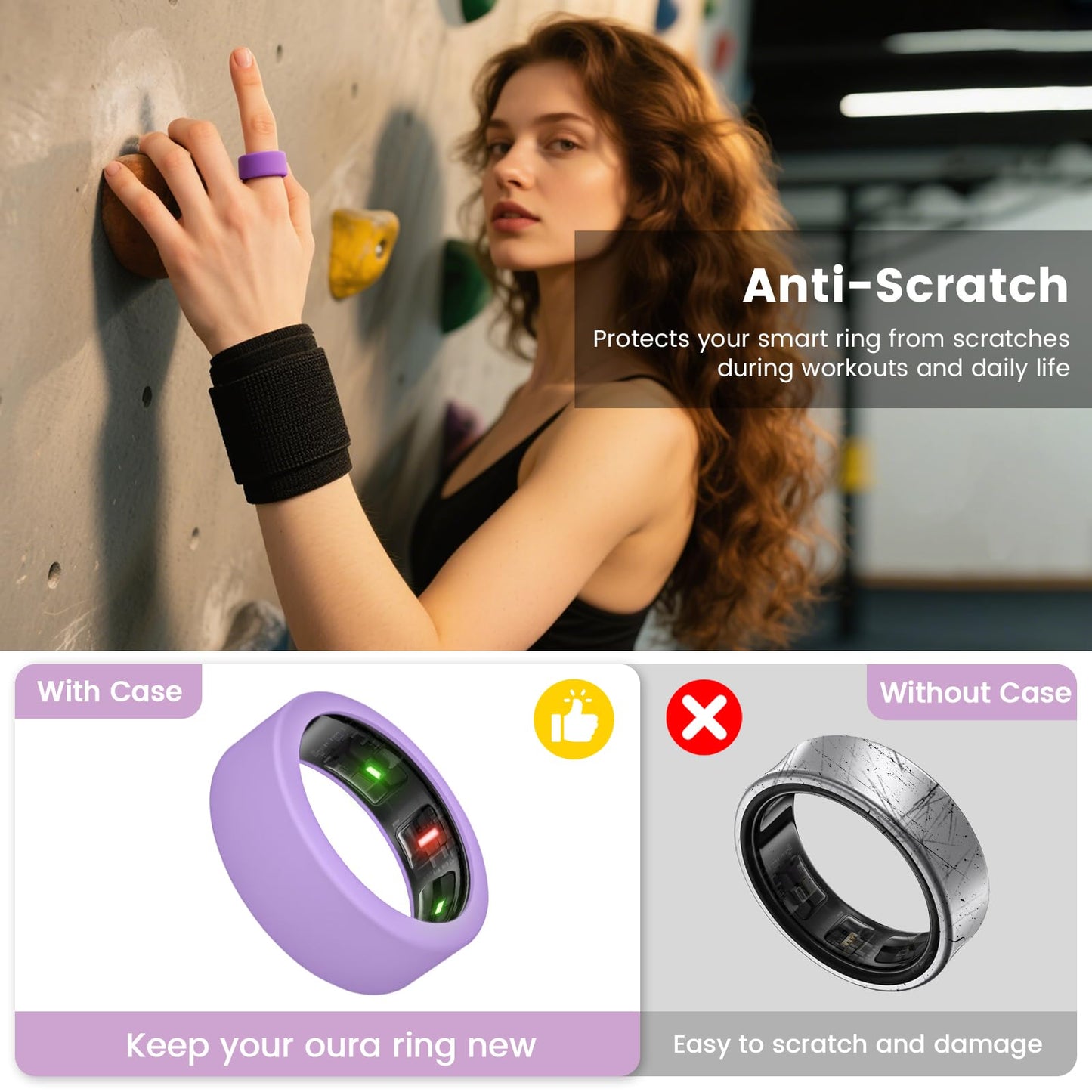 BandRain 15 Pack Ultra-Thin Ring Covers Compatible with Oura Ring Gen 4/4 Ceramic/3 Cover, Anti-Scratch Silicone Protector Accessories for ULTRAHUMAN AIR/RingConn Gen 2/Gen 2 Air for Women Men