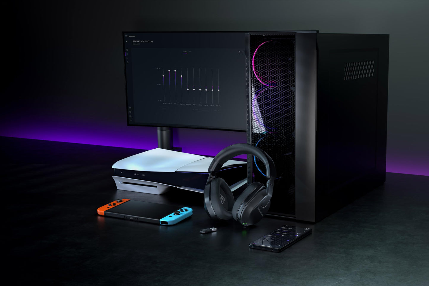 Turtle Beach Stealth 600 Wireless Multiplatform Amplified Gaming Headset for PS5, PS4, PC, & Mobile – Bluetooth, 80-Hr Battery, Noise-Cancelling Flip-to-Mute Mic, 50mm Speakers – Black