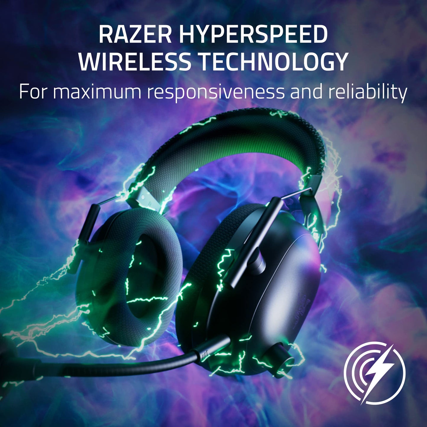 Razer BlackShark V2 Pro Wireless Gaming Headset: Super Wideband Mic - Pro Tuned FPS Profiles - 50mm Drivers - Plush Noise Isolating Earcups - 70 Hr Battery - Bluetooth - for PC, PS5, Switch 2 - Black