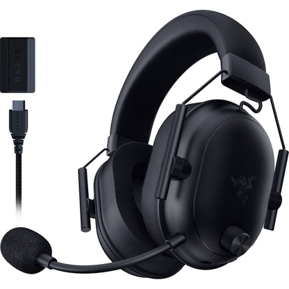 Razer BlackShark V2 HyperSpeed Wireless Gaming Headset: 2.4GHz, Bluetooth or USB - THX Spatial Audio - Titanium 50mm Drivers - 70 Hr Battery - for Xbox Series X, Series S, PS5, PC, Switch 2 - Black