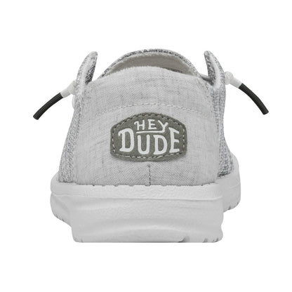 HEYDUDE Women's Wendy Sox Glacier Grey Size 8 | Women's Shoes | Women's Slip On Shoes | Comfortable & Light-Weight