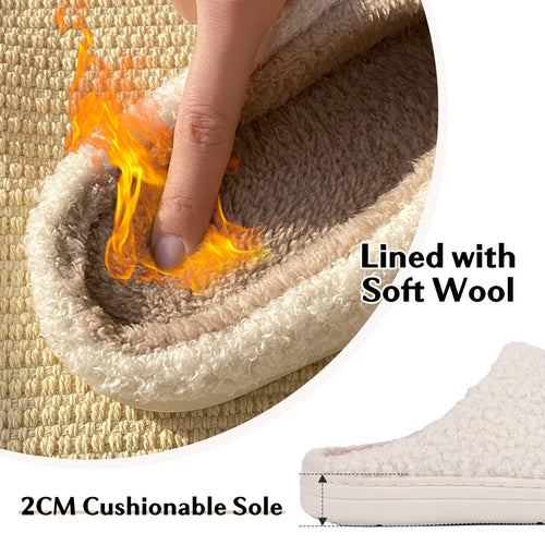 Bevaney Smile Face Slippers for Women, Soft Plush Smile Retro Preppy Slippers with Happy Face Slip-on Cozy Indoor Outdoor