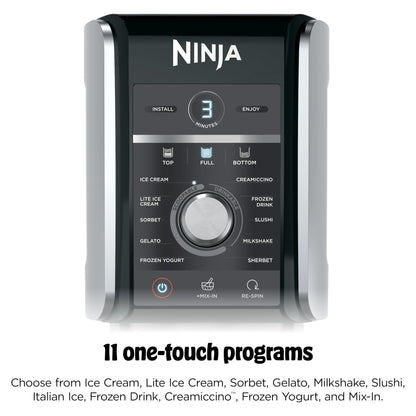Ninja CREAMi Deluxe Ice Cream & Frozen Treat Maker for Ice Cream, Sorbet, Milkshakes, Frozen Yogurt, & More, 11-in-1, XL Capacity, Silver, Includes (2) Family-Sized 24 oz. Tubs, NC501