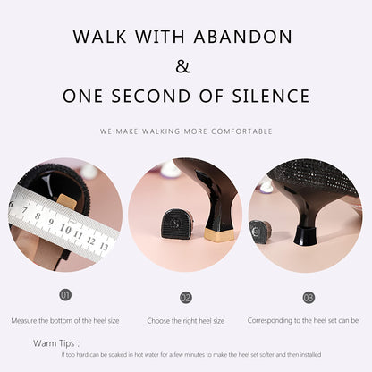 SooGree High Heel Protectors 8 Pairs Heel Repair Caps Covers & Heel Stoppers 4 Sizes Heel Cover Perfect for Wedding, Grass, Gravel, Wetlands Outdoor Events (XXS,XS,S,M)