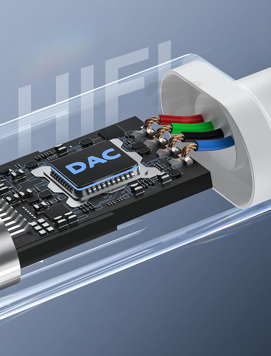 USB-C to 3.5mm Audio Headphone Adapter - HiFi 2 Pack Compatible with Apple iPhone 17 16 15 Samsung Galaxy S25 S24 S23 S22 S21 Plus Pro Max Ultra Pixel iPad - Type C to Aux Cord Jack Dongle Adapter