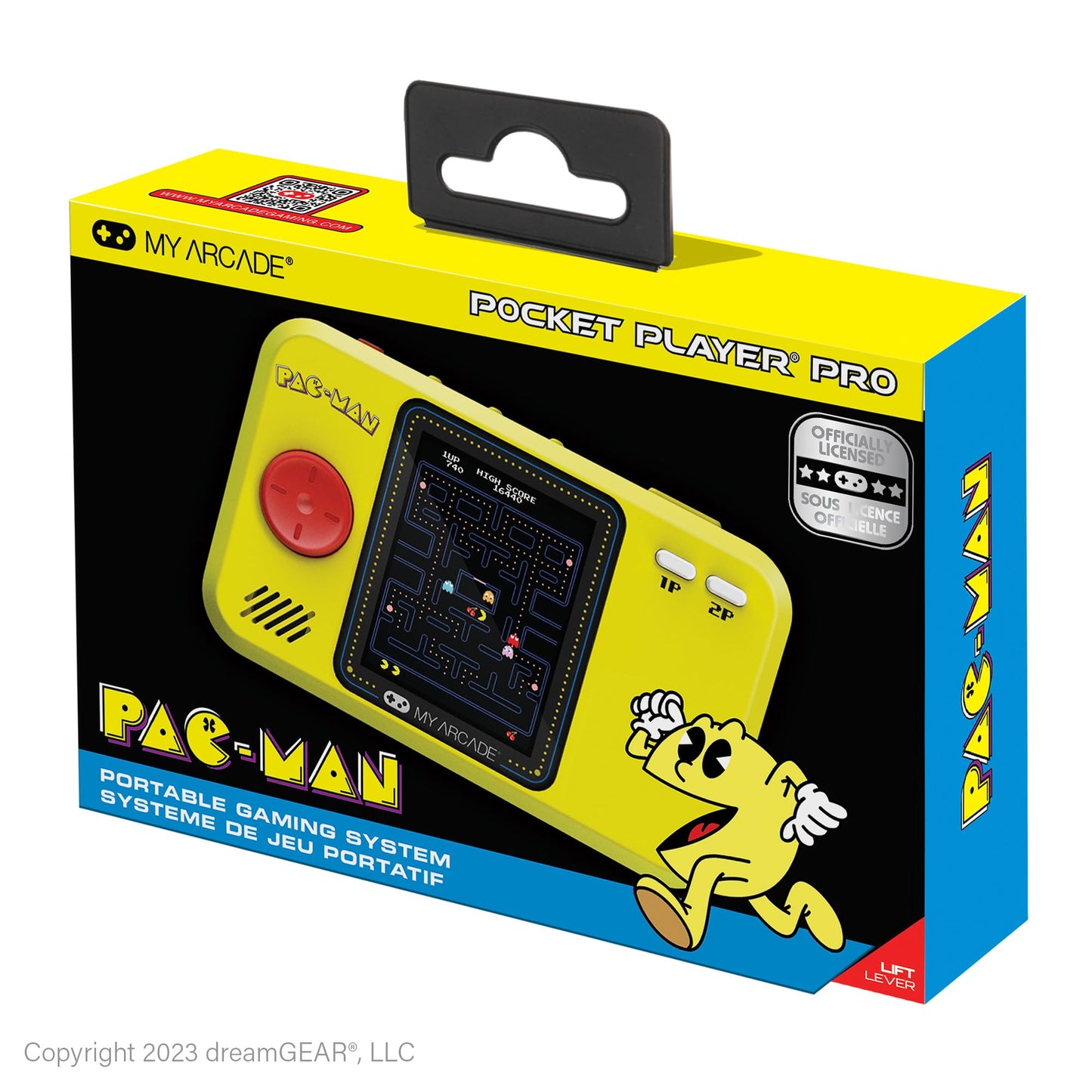 My Arcade Pac-Man Pocket Player Pro: 2.75" Color Display, Retro Gaming Consoles, Arcade Classics, Family Game Night, Retro Mini