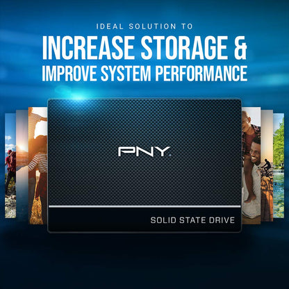 PNY CS900 1TB 3D NAND 2.5" SATA III Internal Solid State Drive (SSD) - (SSD7CS900-1TB-RB)