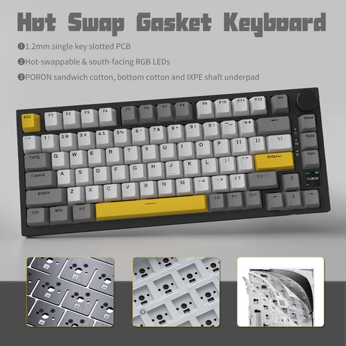 AJAZZ Gaming Keyboard (AK820PRO Grey)