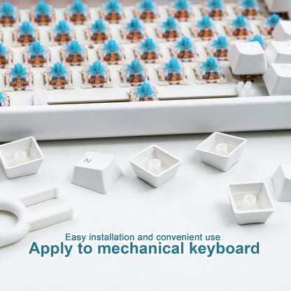 BlingKingdom 10 PCS Blue Switch Replacement 3 PIN Mechanical Keyboard Switches, Clicky, Accurate Typing, Dustproof, LED Keyboard, Gaming Keyboard