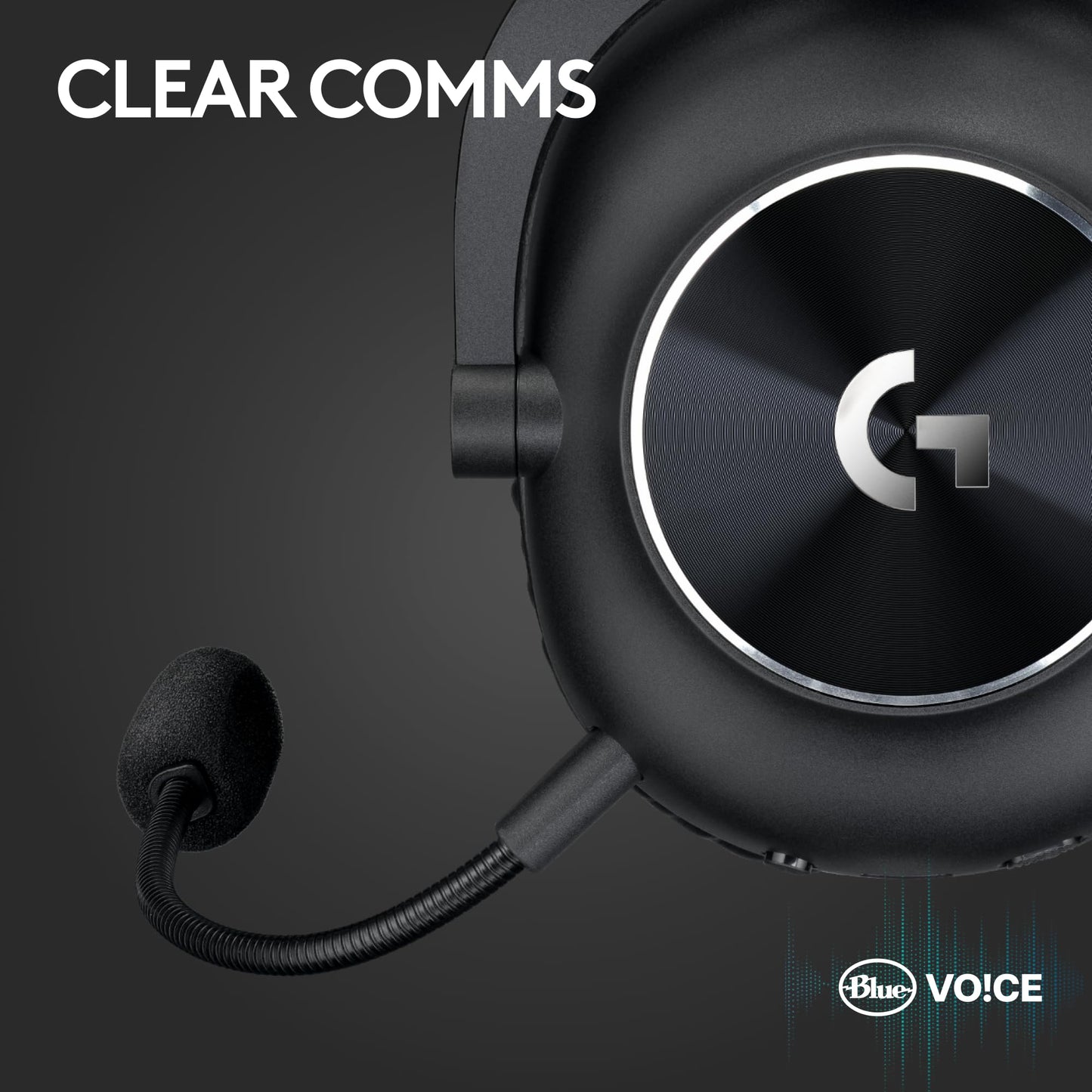 Logitech G PRO X 2 Lightspeed Wireless Gaming Headset: Wireless Gaming Headphones with Mic, 50mm Graphene Drivers, 2.02.0—7.1 Surround, Bluetooth/USB/3.5mm Aux, for PS4/PS5/PC/Nintendo Switch - Black