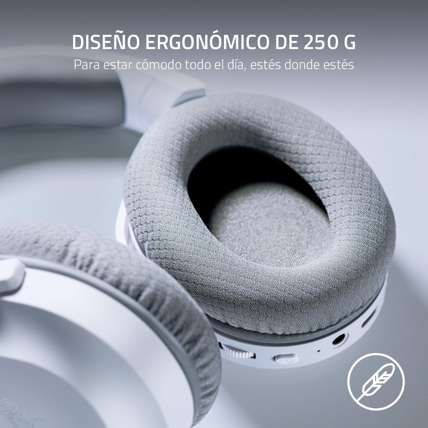 Razer Barracuda X Wireless Gaming & Mobile Headset (PC, PlayStation, Switch 2, Android, iOS): 2.4GHz Wireless + Bluetooth - Lightweight - 40mm Drivers - Detachable Mic - 50 Hr Battery - Mercury White