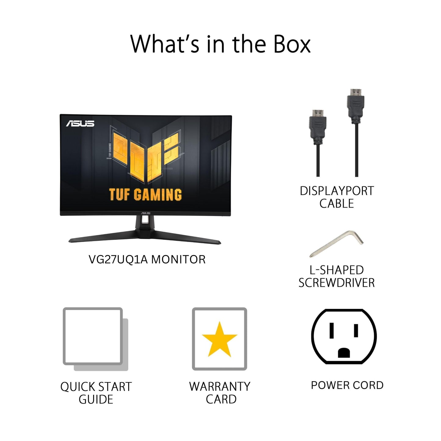 ASUS TUF Gaming 27” 4K HDR Monitor (VG27UQ1A) – 160Hz, 1ms, Extreme Low Motion Blur Sync, NVIDIA G-SYNC Compatible, AMD FreeSync Premium, 95% DCI-P3, DisplayWidget, 3 yr Warranty