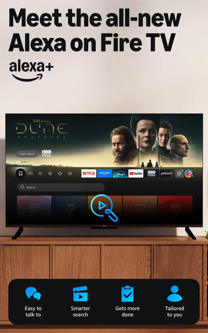 Amazon Fire TV 75" Omni QLED Series (newest model), 4K Ultra HD smart TV, HDR10+, Dolby Vision, Dolby Audio, quad-core processor, hands-free with Alexa