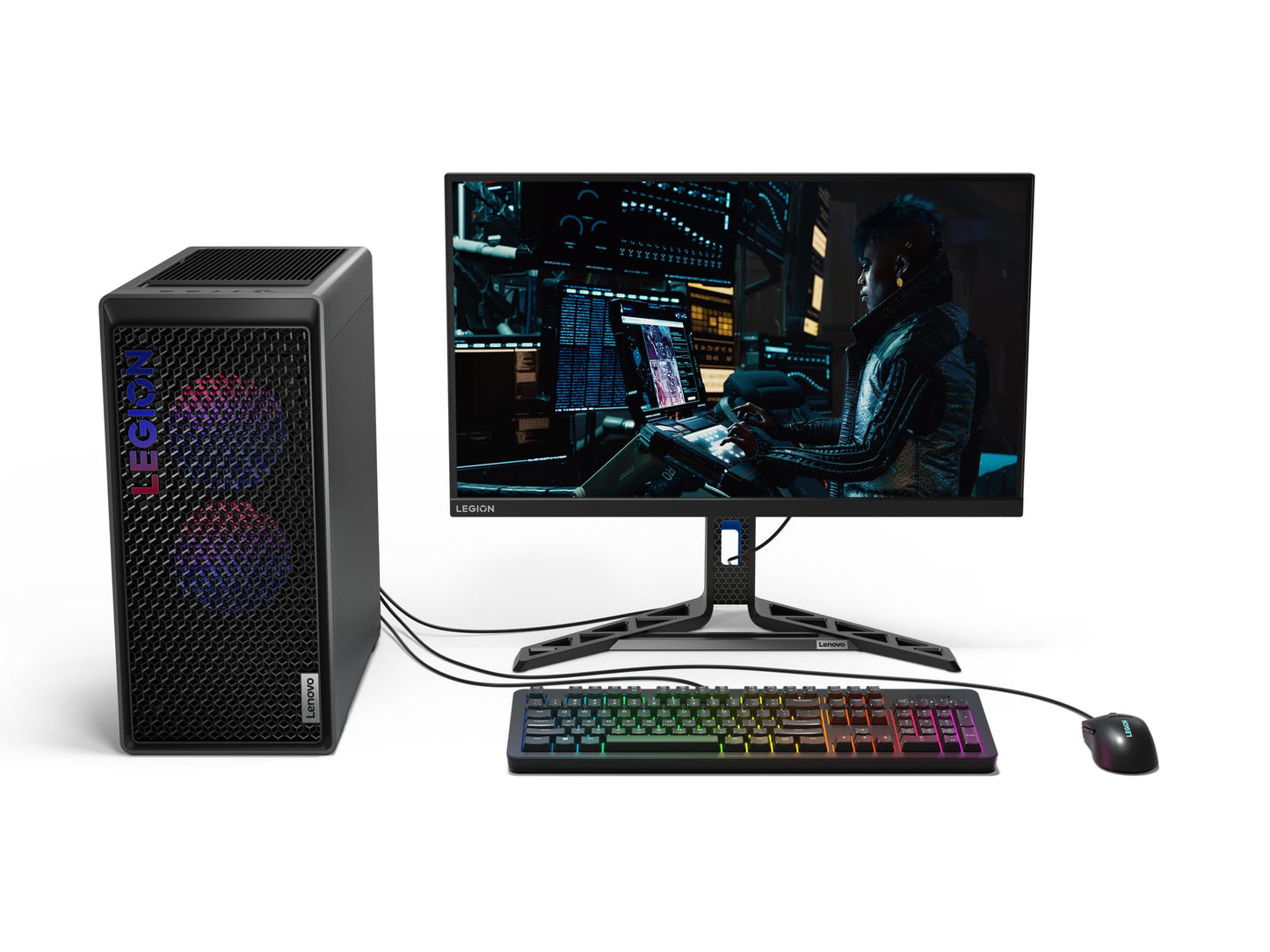 Lenovo Legion K310 RGB Wired Gaming Keyboard - Ultra-Fast Reaction Time with Tactile Keys, Quiet Key Membrane Switches, Silent Operation, RGB Illumination - Water Resistant & Compact Design