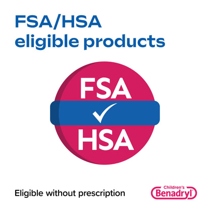 Benadryl Children's Allergy Relief Liquid Medicine with Diphenhydramine HCl Antihistamine for Kids, Effective Allergy Relief, Cherry Flavor, 8 fl. oz