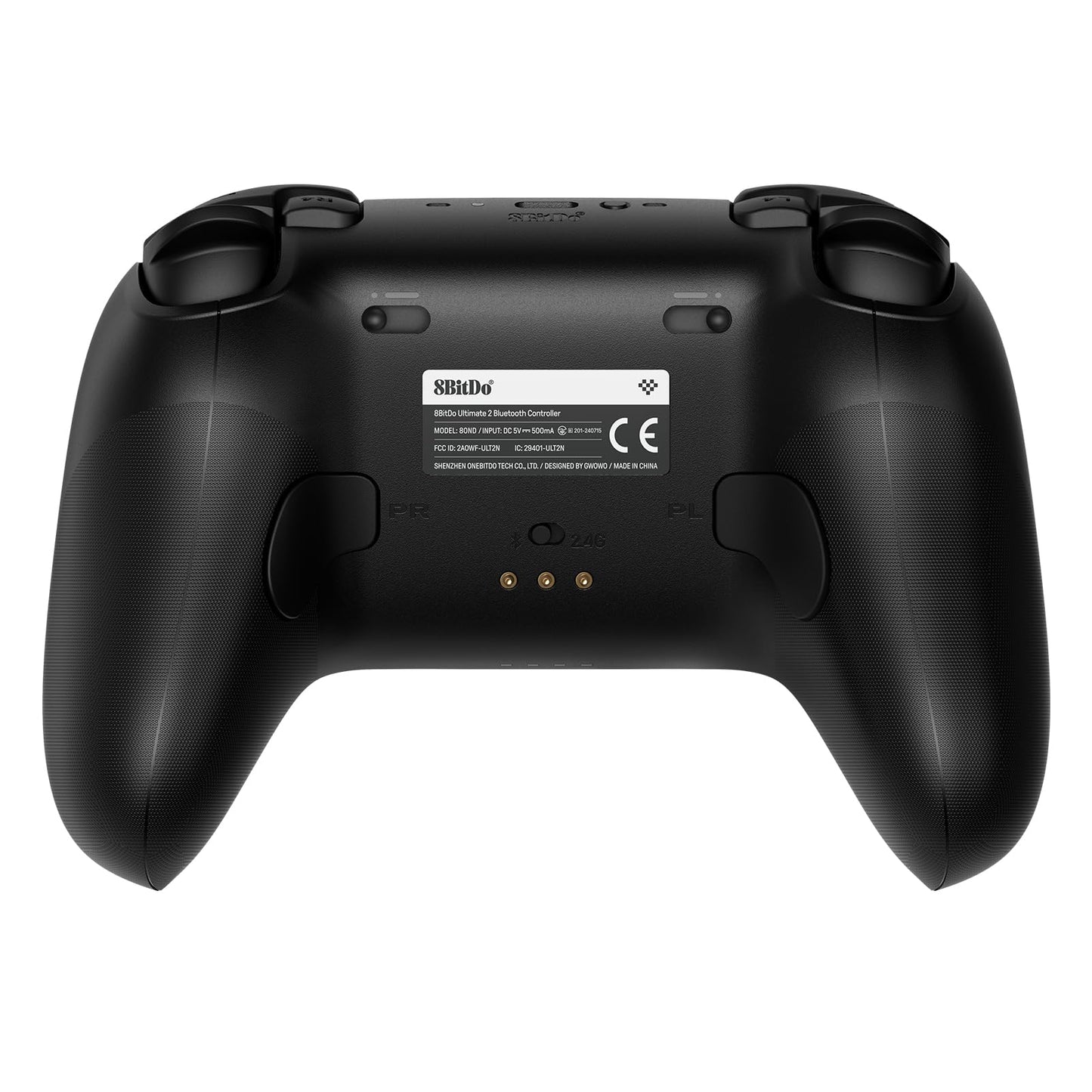 8Bitdo Ultimate 2 Bluetooth Controller for Switch/Switch 2 & Windows PC, Switch Pro Controller with TMR Joysticks, Switchable Hall Effect/Tactile Triggers, Vibration and Motion Control - Black