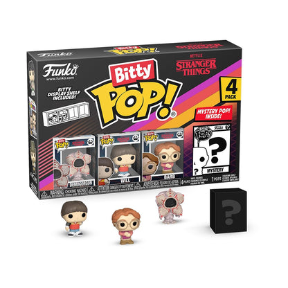 Funko Pop Bitty: Stranger Things - Demogorgon, Will, Barb, and Mystery Chase Figure - (Style May Vary) and A Surprise Mystery Mini Figure - 0.9 Inch (2.2 Cm) Collectable - Gift Idea