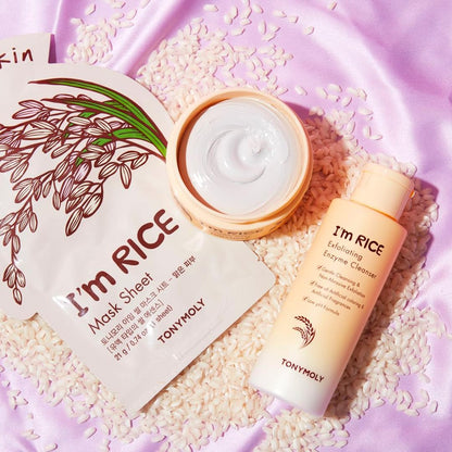 TONYMOLY I'm Rice Clarifying Blemish Clay Mask, Facial Mask Detoxifiies, Reduces Redness & Soothes Irritated Skin, Kaolin Clay & Fermented Rice, 100ml
