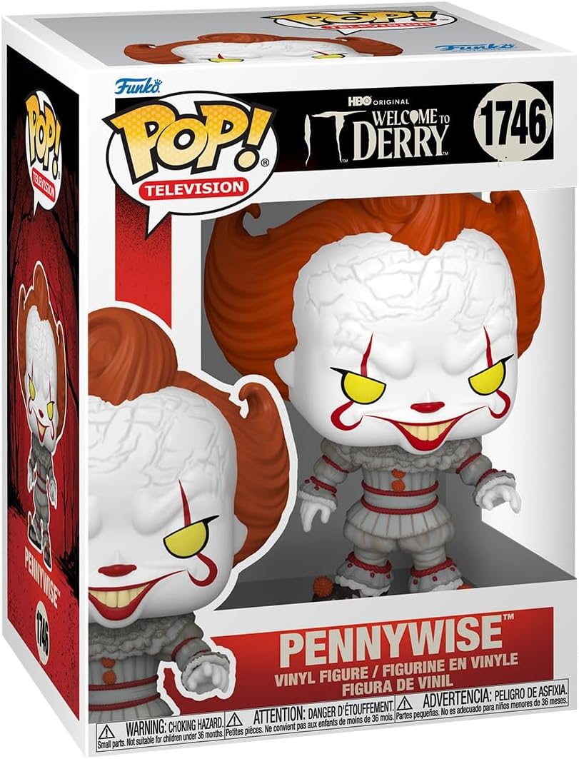 Funko Pop! TV: Welcome to Derry - Pennywise - IT - Collectable Vinyl Figure - Gift Idea - Official Merchandise - Toys for Kids & Adults - Horror Fans - Model Figure for Collectors and Display