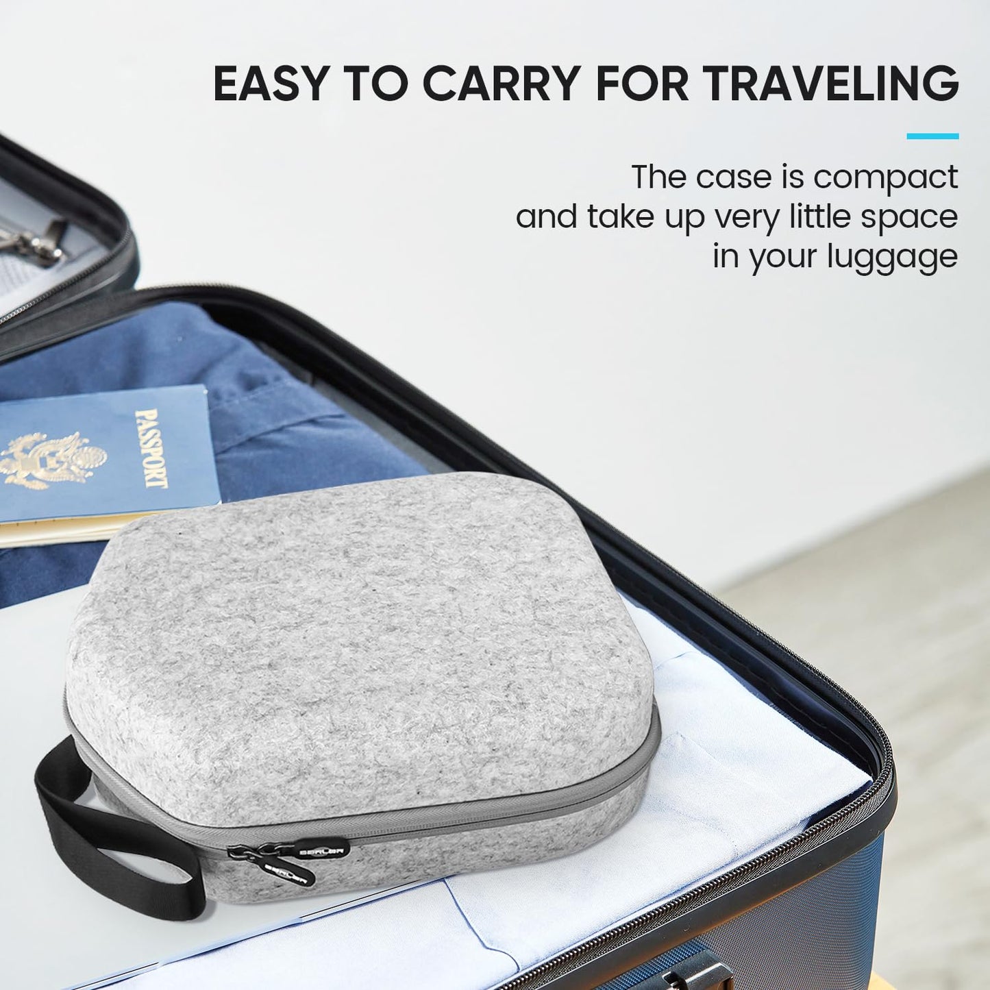 sarlar Hard Carrying Case Compatible with Meta Quest 3S/Quest 3/Oculus Quest 2/Vision Pro Official Original/Elite Strap VR Headset and Controller Accessories, Suitable for Travel and Home Storage