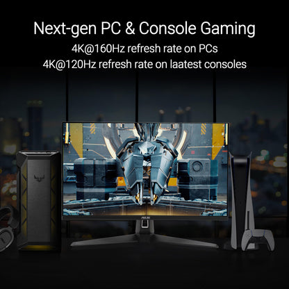 ASUS TUF Gaming 27” 4K HDR Monitor (VG27UQ1A) – 160Hz, 1ms, Extreme Low Motion Blur Sync, NVIDIA G-SYNC Compatible, AMD FreeSync Premium, 95% DCI-P3, DisplayWidget, 3 yr Warranty