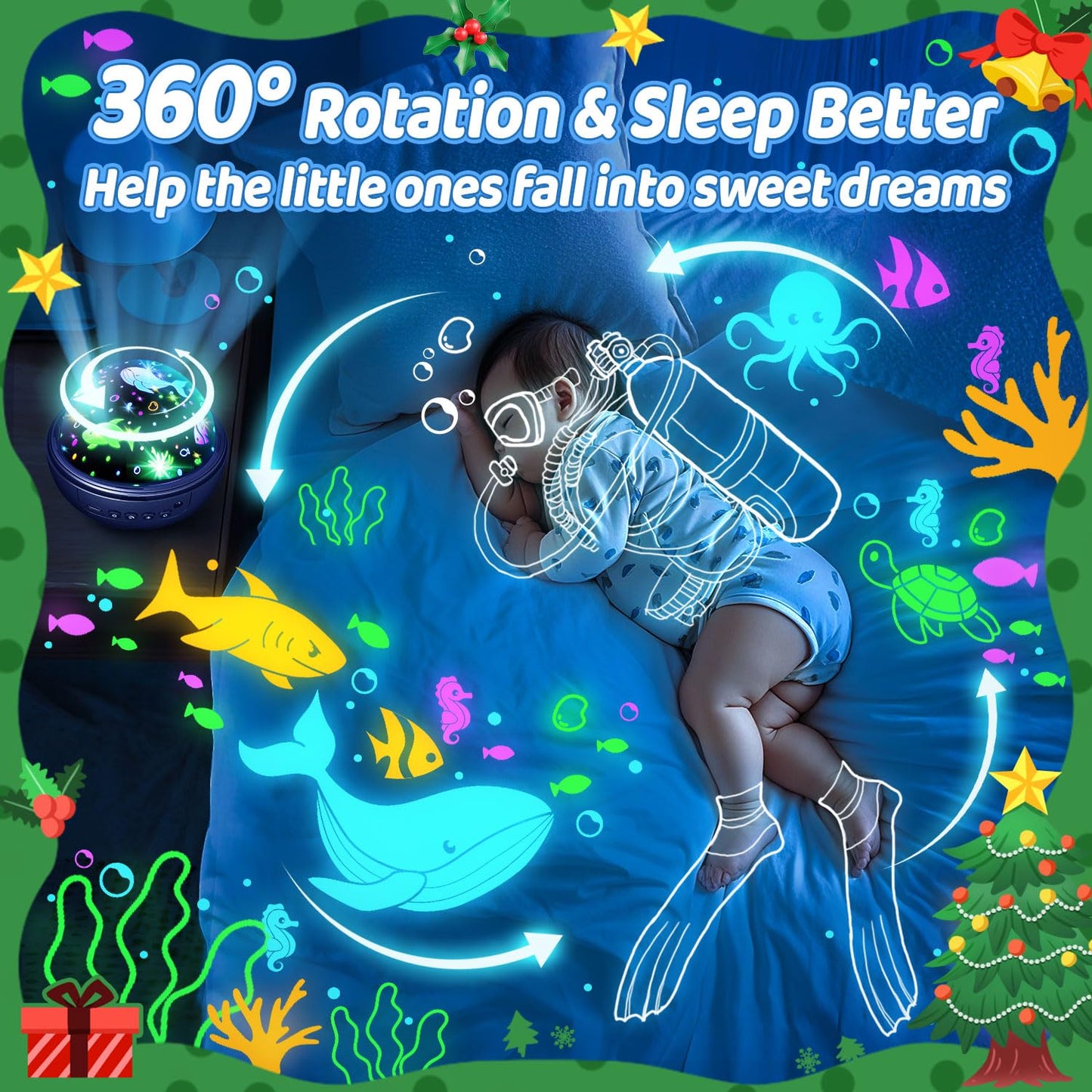 COOLNIGHT Night Light for Kids, 93 Lighting+3 Films Kids Night Light Projector, Remote+Dimmable Star Projector,360°Slient Ceiling Stars Glow in The Dark Stars, Boys Christmas Gifts for 4 Year Old Boy