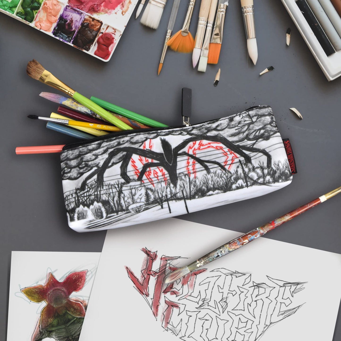 Genuine Fred Stranger Things Accessory Pouch, Mind Flayer, Multicolor