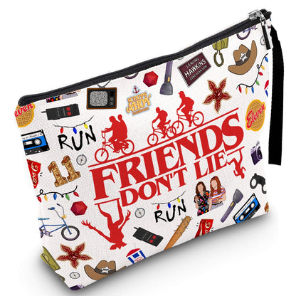 Friendship Makeup Bag Cool Thing Merchandise Gifts Inspirational Quote Cosmetic Pouch Friend Gifts for Women BFF Bestie Sister Travel Toiletry Organizer Christmas Birthday Graduation Pencil Case