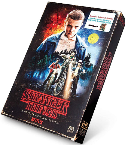 Stranger Things: Season One: 4-disc DVD/Blu-Ray Collectors Edition Box Set (Exclusive VHS Box Style Packaging)