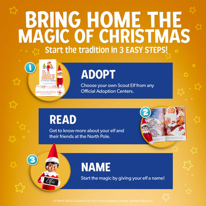 The Elf on the Shelf: A Christmas Tradition - Boy Scout Elf with Blue Eyes - Includes Artfully Illustrated Storybook, Keepsake Box and Official Adoption Certificate