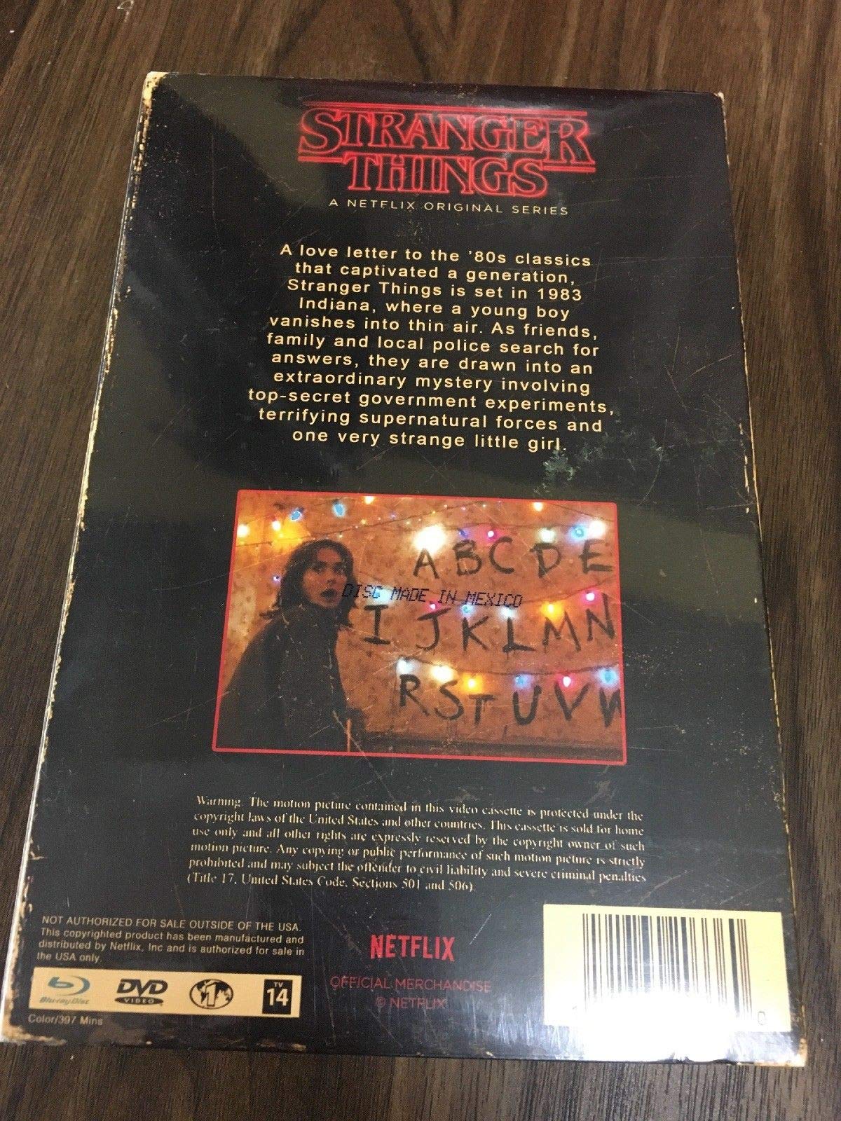 Stranger Things: Season One: 4-disc DVD/Blu-Ray Collectors Edition Box Set (Exclusive VHS Box Style Packaging)