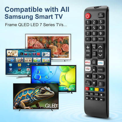 【Pack of 2】 Universal for Samsung-TV-Remote-Control Replacement,Compatible with All Samsung Smart Frame QLED LED 7 Series TVs