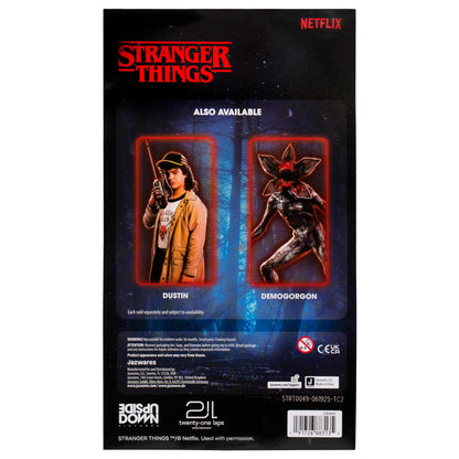 Stranger Things Eleven Upside Down Collector Figure - 6-Inch Highly Detailed Figure with Soft Good Clothing and Unique Accessories