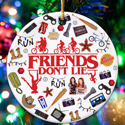 Retro Funny Thing Merch Gifts 2025 Christmas Ornament Acrylic Decorations Xmas Tree Decor Unique Gift for Friends Merchandise Family Fans Secret Santa Stocking Stuffer