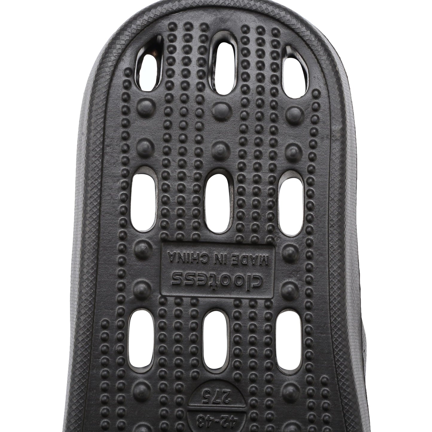 clootess Shower Shoes Slide for Men and Women Holes Bath Slipper Bathroom Sandal Pool Gym College Dorm Non-Slip Black 44.45