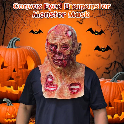 Dinwenddey Halloween Scary Zombie Head Masks with Long Tongue, Creepy Monster Face Masks for Cosplay Decor Party Props