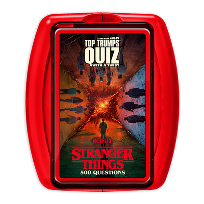 Top Trumps Stranger Things: Quiz Games - Trivia Quiz - Teen Games - Great Travel Games and Road Trip Games - Trivia Outdoor Games - Family Games for Teens and Adults 2+ Players - Ages 15+