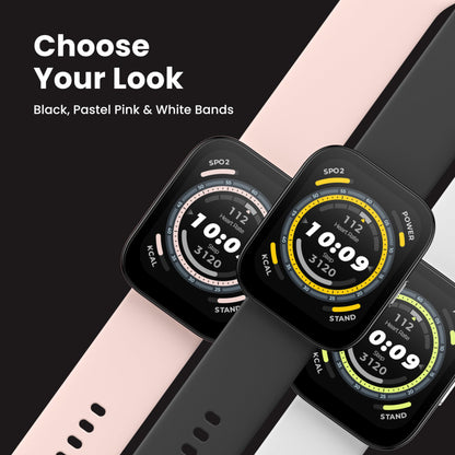 Amazfit Bip 5 Smart Watch 46mm, GPS, Amazon Alexa Built-in, Bluetooth Calling, 10-Day Battery, Heart-Rate & VO2 Max, Sleep Health Monitoring, AI Fitness Tracker App, for Android & iPhone, Black