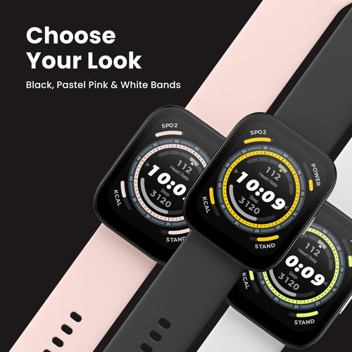 Amazfit Bip 5 Smart Watch 46mm, GPS, Amazon Alexa Built-in, Bluetooth Calling, 10-Day Battery, Heart-Rate & VO2 Max, Sleep Health Monitoring, AI Fitness Tracker App, for Android & iPhone, Black