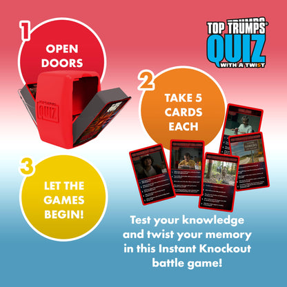 Top Trumps Stranger Things: Quiz Games - Trivia Quiz - Teen Games - Great Travel Games and Road Trip Games - Trivia Outdoor Games - Family Games for Teens and Adults 2+ Players - Ages 15+