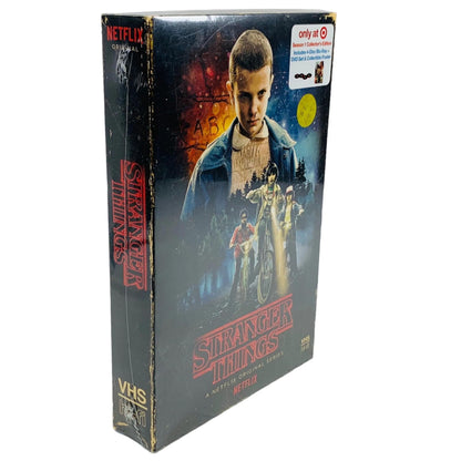 Crew of Stranger Things Box Season 1 DVD & Blu Ray Exclusive VHS Retro Package with Poster + Puzzle Netflix Series 2 items Hawkins Set