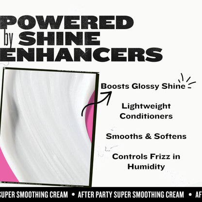 TIGI Bed Head After Party Super Smoothing Cream – Anti Frizz Hair Styling Product, Humidity Protection for Frizzy, Dull, or Coarse Hair, 3.38 fl oz