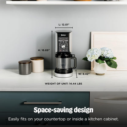 Ninja CREAMi Deluxe Ice Cream & Frozen Treat Maker for Ice Cream, Sorbet, Milkshakes, Frozen Yogurt, & More, 11-in-1, XL Capacity, Silver, Includes (2) Family-Sized 24 oz. Tubs, NC501