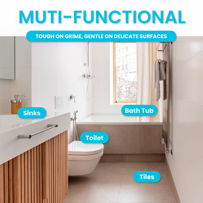 Simple Life Pumice Stone Toilet Bowl Cleaner | Long Handle & Eco-friendly Screw-on Pumice Stones | Scouring Stick for Toilet Cleaning, Stain Removal on Toilets, Grills, Tiles, Grout & Pools | 3 Pack