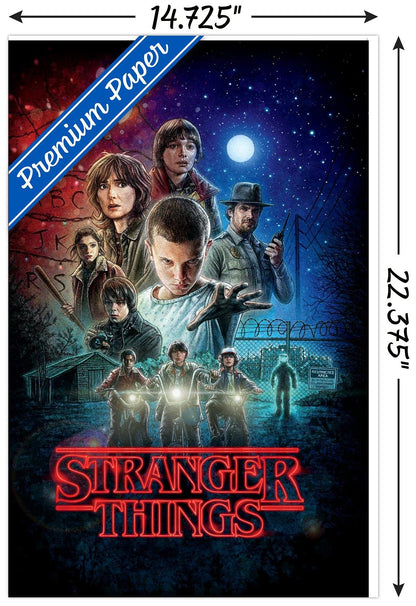 Trends International Netflix Stranger Things - One Sheet Wall Poster, 14.725" x 22.375", Multi