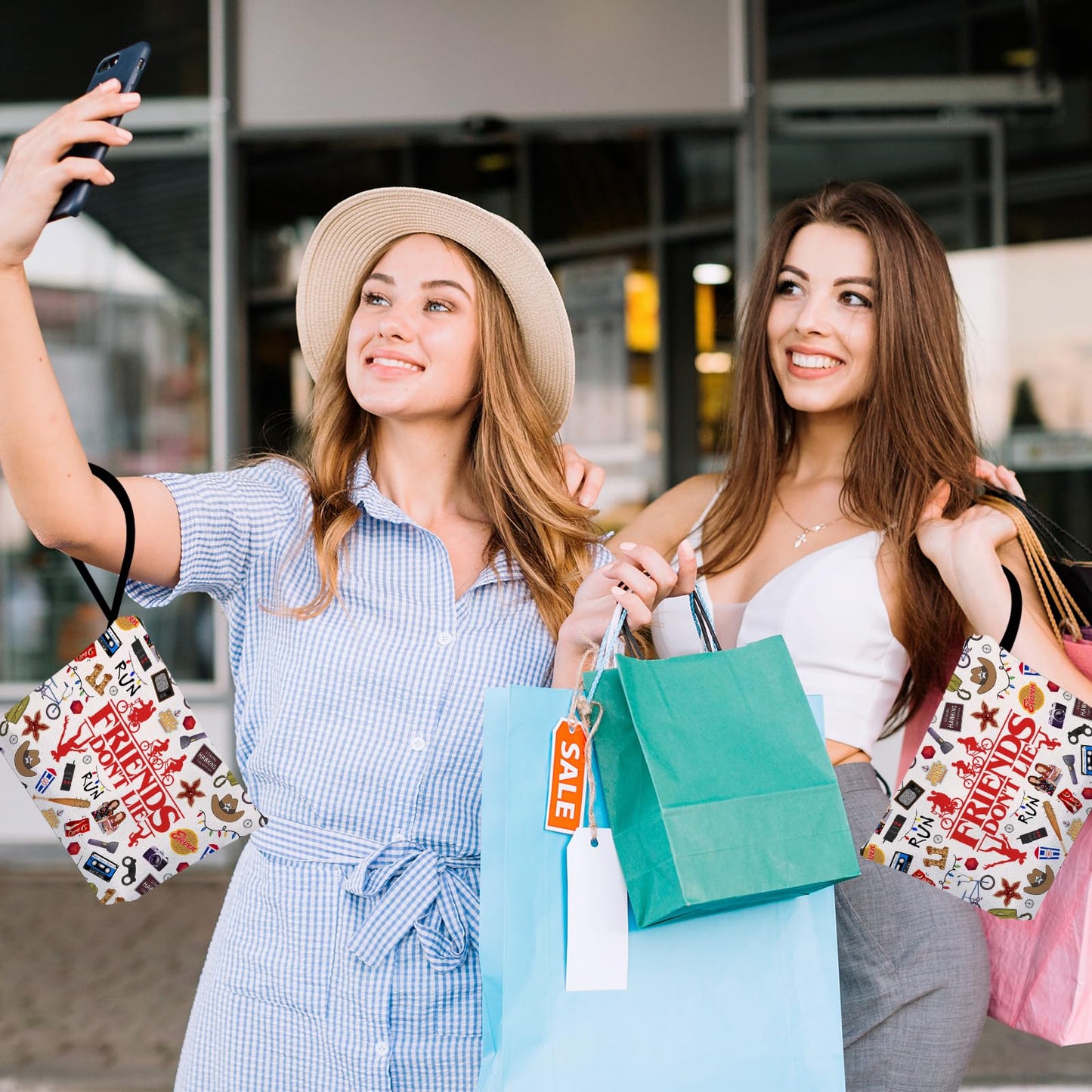 Friendship Makeup Bag Cool Thing Merchandise Gifts Inspirational Quote Cosmetic Pouch Friend Gifts for Women BFF Bestie Sister Travel Toiletry Organizer Christmas Birthday Graduation Pencil Case