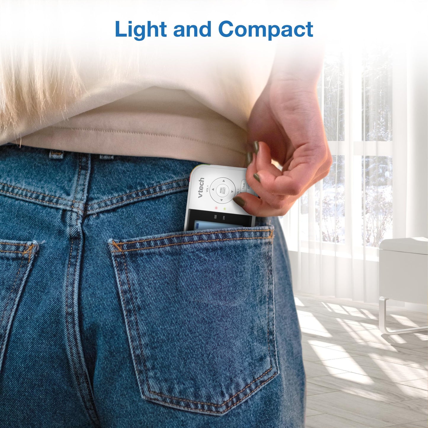 VTech VM819 Baby Monitor with Camera and Audio, 2.8” Screen Portable Baby Camera, Night Vision, 2-Way Audio, Temperature Sensor and Lullabies, Secure Transmission No WiFi, Ideal for Baby/Elderly/Pet