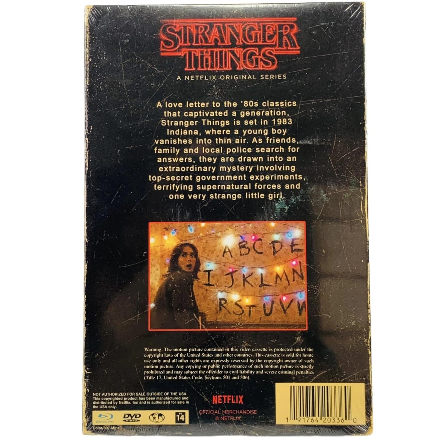 Crew of Stranger Things Box Season 1 DVD & Blu Ray Exclusive VHS Retro Package with Poster + Puzzle Netflix Series 2 items Hawkins Set