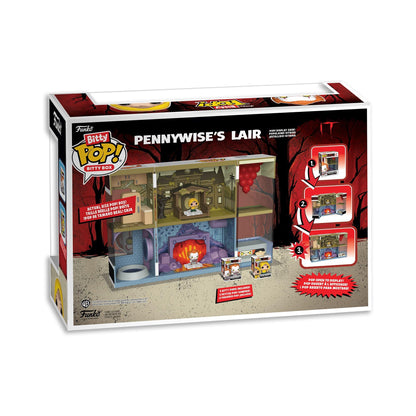 Funko Bitty Pop! Bitty Boxes: IT - Funhouse Playset with 2 0.9 Inch (2.2 Cm) Tiny Mini Figures - Collectable Display Case with Interior Scene and Storage - Gift Idea - Official Merchandise
