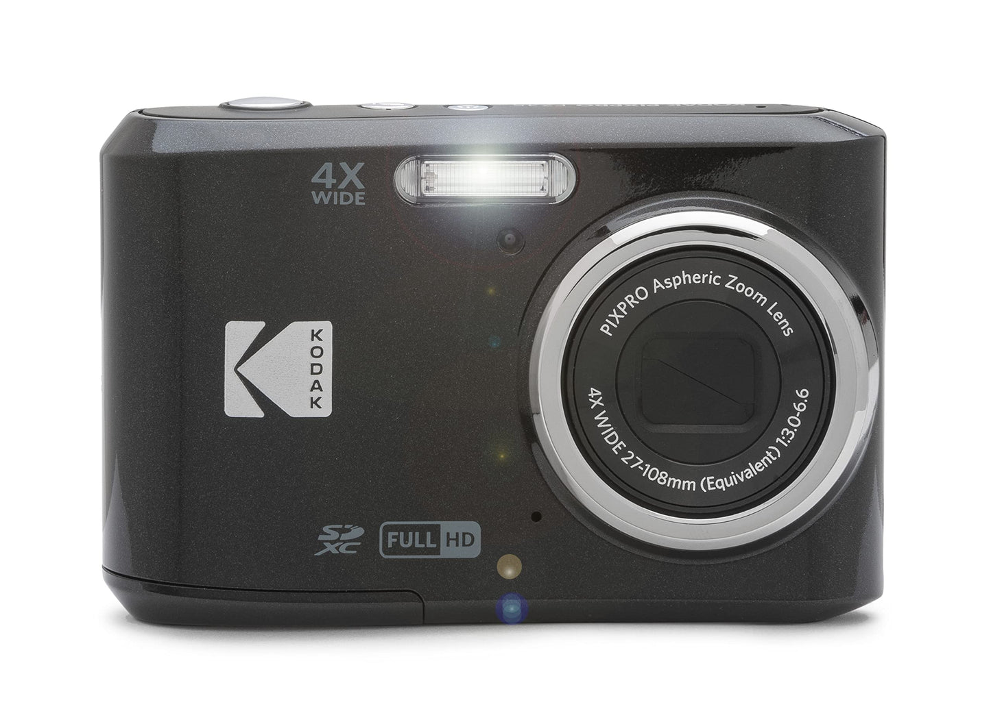 KODAK PIXPRO Friendly Zoom FZ45-BK 16MP Digital Camera with 4X Optical Zoom 27mm Wide Angle and 2.7" LCD Screen (Black)